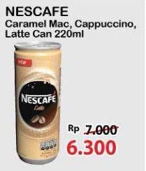 Promo Harga Nescafe Ready to Drink Caramel Macchiato, Cappucino, Latte 220 ml - Alfamart