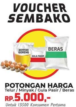 Promo Harga Telur/Minyak/Gula Pasir/Beras  - Yogya