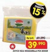 Promo Harga ZOYCO Keju Mozzarella 200 gr - Superindo