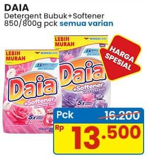 Promo Harga Daia Deterjen Bubuk All Variants 800 gr - Indomaret