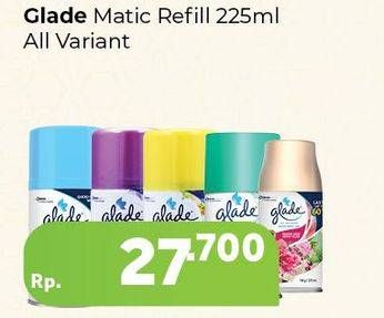 Promo Harga GLADE Matic Spray Refill All Variants 225 ml - Carrefour