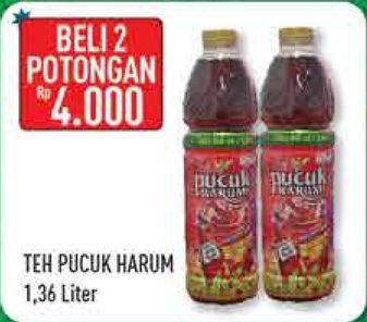 Promo Harga TEH PUCUK HARUM Minuman Teh per 2 botol 1360 ml - Hypermart