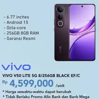 Promo Harga Vivo V50 - Smartphone  - Carrefour