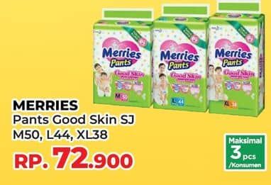Promo Harga Merries Pants Good Skin M50, L44, XL38 38 pcs - Yogya