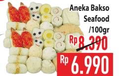 Promo Harga Aneka Bakso Seafood per 100 gr - Hypermart