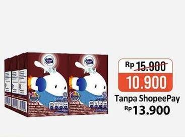 Promo Harga FRISIAN FLAG Susu UHT Milky Chocolate, Strawberry per 6 pcs 115 ml - Alfamart