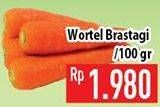 Promo Harga Wortel Berastagi per 100 gr - Hypermart