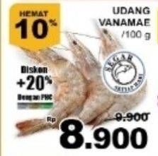 Promo Harga Udang Vanamae AK55-60 100 gr - Giant