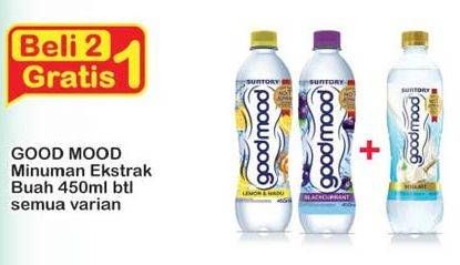 Promo Harga GOOD MOOD Minuman Ekstrak Buah All Variants per 2 botol 450 ml - Indomaret