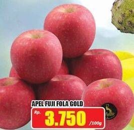 Promo Harga Apel Fuji Fola Gold per 100 gr - Hari Hari