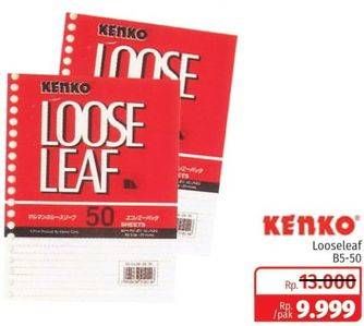 Promo Harga KENKO Loose Leaf B5 50 pcs - Lotte Grosir