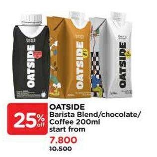 Promo Harga Oatside UHT Milk Barista Blend, Chocolate, Coffee 200 ml - Watsons
