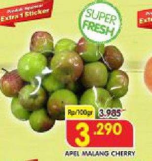 Promo Harga Apel Malang per 100 gr - Superindo