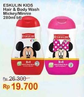 Promo Harga ESKULIN Kids Hair & Body Wash Minnie, Mickey 280 ml - Indomaret