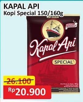 Promo Harga Kapal Api Kopi Bubuk Special 165 gr - Alfamart