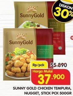 Promo Harga SUNNY GOLD Chicken Tempura, Nugget, Stick 500 g  - Superindo