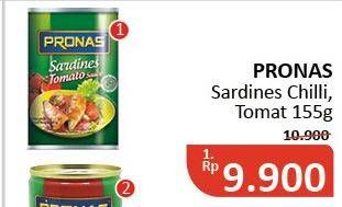 Promo Harga PRONAS Sarden Chilli, Tomat 155 gr - Alfamidi