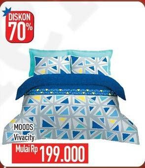 Promo Harga MOODS Bed Cover Set Vivacity  - Hypermart