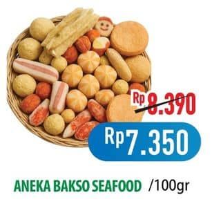 Promo Harga Aneka Bakso Seafood per 100 gr - Hypermart