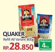 Promo Harga Quaker Oatmeal Original All Variants 800 gr - Yogya