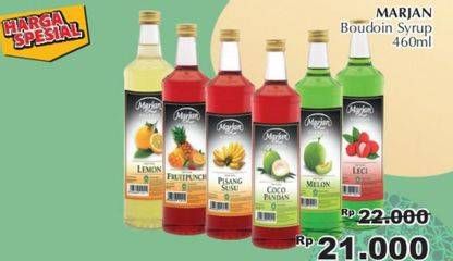 Promo Harga MARJAN Syrup Boudoin 460 ml - Giant