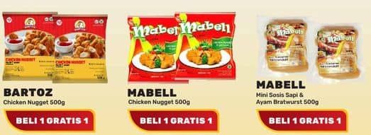 Promo Harga Bartoz Chicken Nugget/Mabell Nugget/Sosis  - Yogya