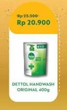 Promo Harga DETTOL Hand Wash Anti Bakteri Original 400 ml - Indomaret