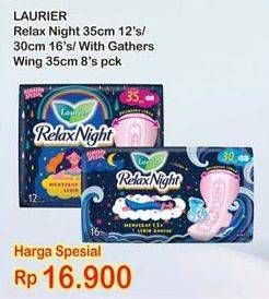 Promo Harga Relax Night 30cm 16s/35cm 12s/Gathers 35 8s.  - Indomaret