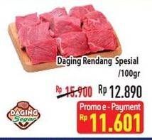 Promo Harga Daging Rendang Sapi Spesial per 100 gr - Hypermart