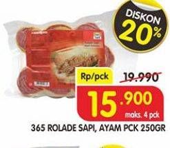 Promo Harga 365 Rolade Sapi, Ayam 250 g  - Superindo