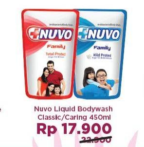 Promo Harga NUVO Body Wash Classic, Caring 450 ml - Alfamart