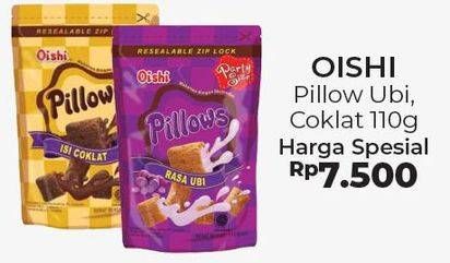 Promo Harga OISHI Pillows Ubi, Coklat 110 gr - Alfamart
