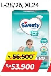 Promo Harga Sweety Silver Pants S38, S36, M32, M30, L28, L26 26 pcs - Alfamart