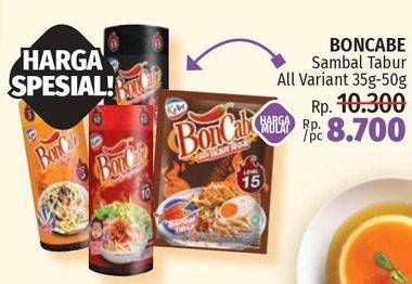 Promo Harga BON CABE Sambal Tabur All Variant 35-50g  - LotteMart