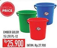 Promo Harga Ember Goldy PL 12 15 ltr - Hypermart