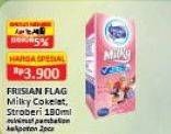 Promo Harga FRISIAN FLAG Susu UHT Milky Chocolate, Strawberry 180 ml - Alfamart