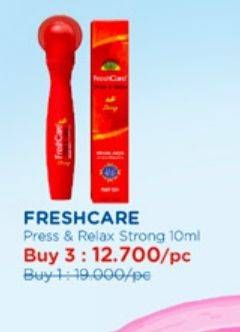 Promo Harga Fresh Care Minyak Angin Press & Relax Strong 10 ml - Watsons