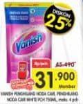 Promo Harga Vanish Penghilang Noda Cair Pink, Putih 750 ml - Superindo