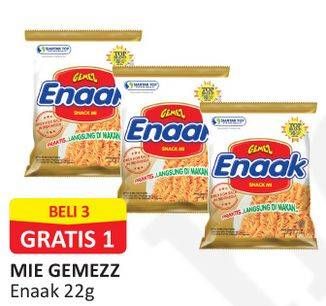 Promo Harga MIE GEMEZ ENAAK Snack Mi 22 gr - Alfamart
