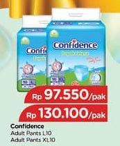 Promo Harga Confidence Adult Diapers Pants XL10  - TIP TOP