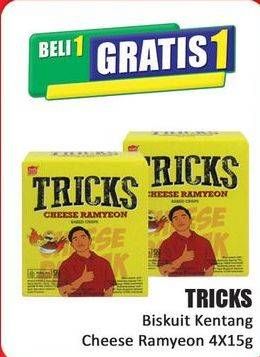 Promo Harga Tricks Biskuit Kentang Cheese Ramyeon per 4 pcs 15 gr - Hari Hari