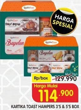Promo Harga KARTIKA Toast Hampers 3 pcs - Superindo