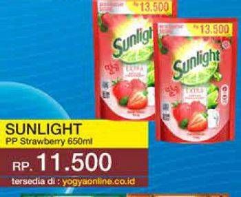Promo Harga Sunlight Pencuci Piring Korean Strawberry 560 ml - Yogya