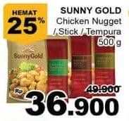Promo Harga SUNNY GOLD Chicken Nugget/Tempura/Stick 500gr  - Giant