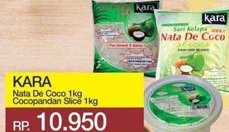 Promo Harga KARA Nata De Coco Original, Cocopandan Slice 1000 gr - Yogya