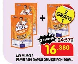 Promo Harga MR MUSCLE Pembersih Dapur Serbaguna Orange 400 ml - Superindo