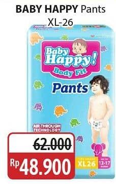 Promo Harga Baby Happy Body Fit Pants XL26 26 pcs - Alfamidi