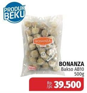 Promo Harga BONANZA Beef Bakso AB10 500 gr - Lotte Grosir