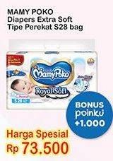Promo Harga Mamy Poko Perekat Extra Soft S28 28 pcs - Indomaret
