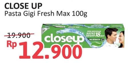 Promo Harga Close Up Pasta Gigi Complete Fresh Protec 100 gr - Alfamidi